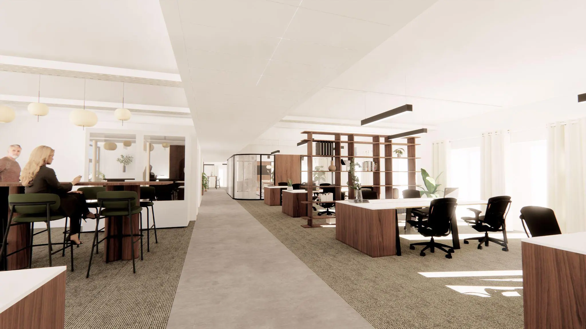 Image of an open space office
