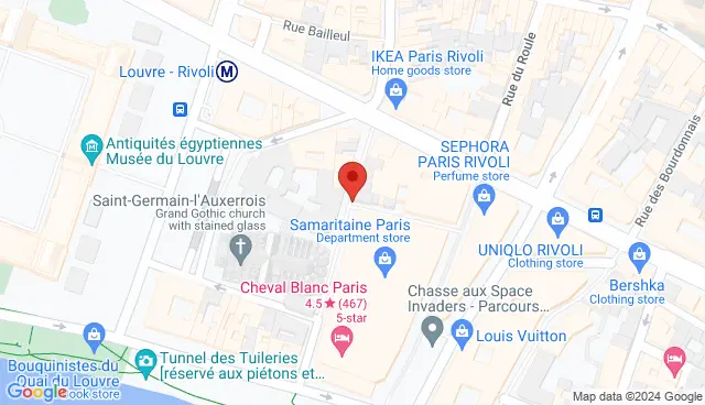 Map with the location of the offer