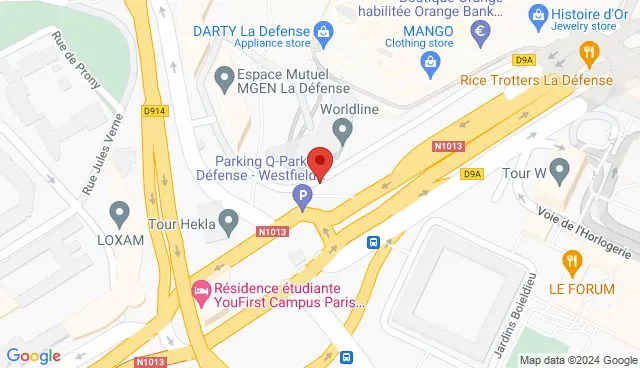 Map with the location of the offer
