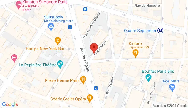 Map with the location of the offer