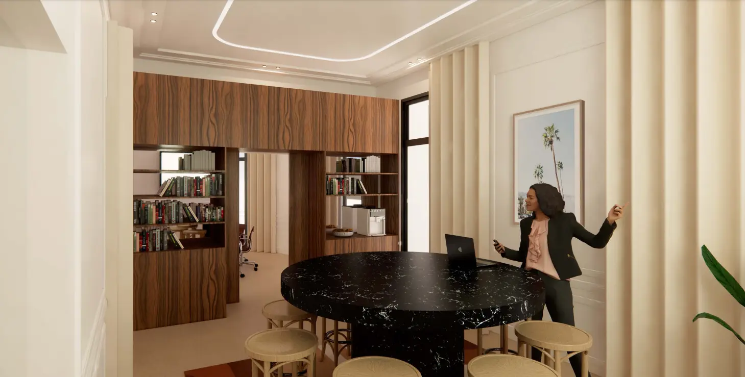 Image of an open space office