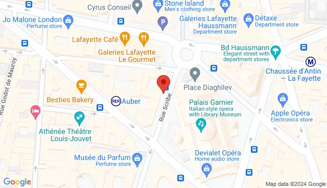 Map with the location of the offer