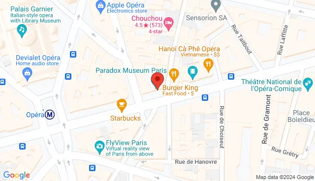 Map with the location of the offer