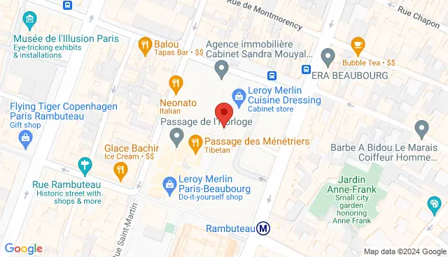 Map with the location of the offer