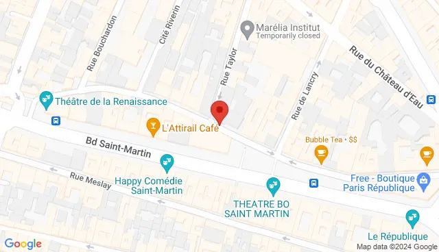 Map with the location of the offer