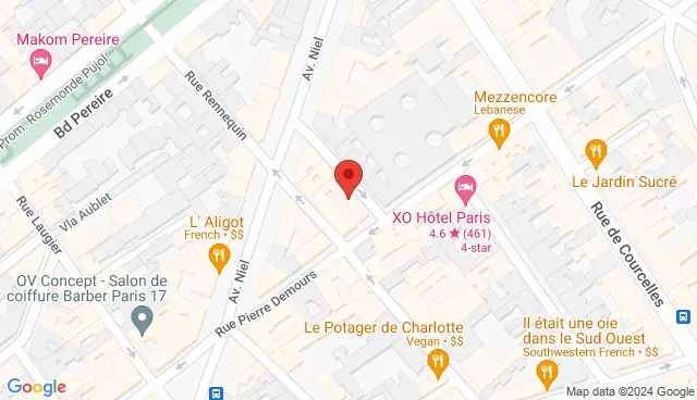 Map with the location of the offer