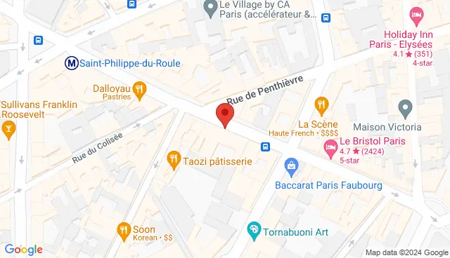 Map with the location of the offer