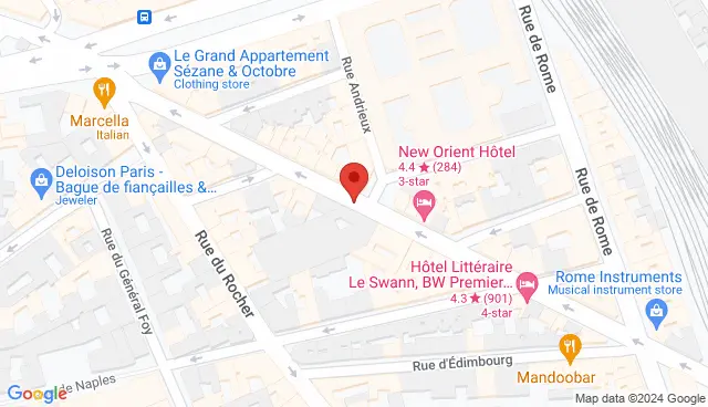 Map with the location of the offer